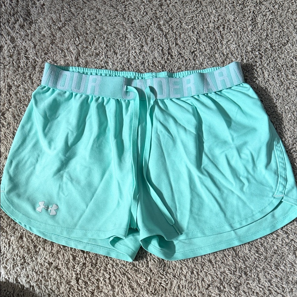 Under Armour Women's Mint Green Athletic Shorts